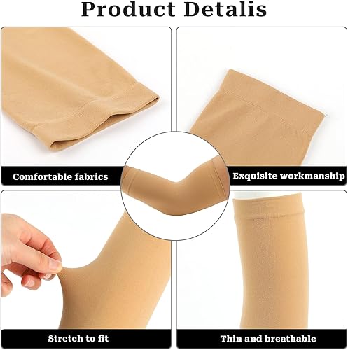 Miniatura 3 de Mozeat Lens 2 pares de fundas de tatuaje para mujeres, cubierta de tatuajes, antebrazo, manga para brazos, para mujeres y hombres (nudo, 7.9 x 3.9