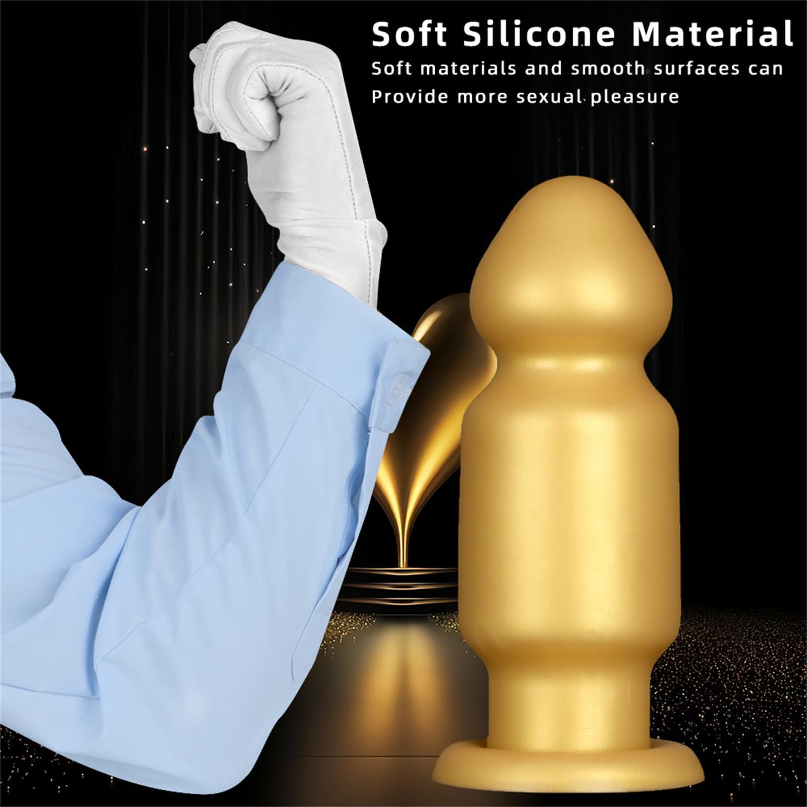 Extra Large Monster Plug Anale Super Large Silicone Anal Plug XXL Butt Plug Giocattolo Anale Enorme Dildo Realistico Dilatatore Dell'ano Fisting Giocattolo del Sesso Anale,L