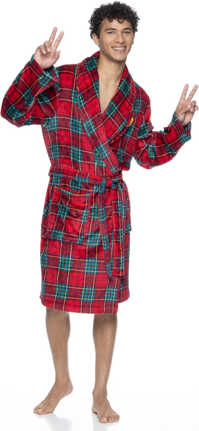 JOE BOXER Mens Robe - Plush Bathrobe for Men - Men's Robes