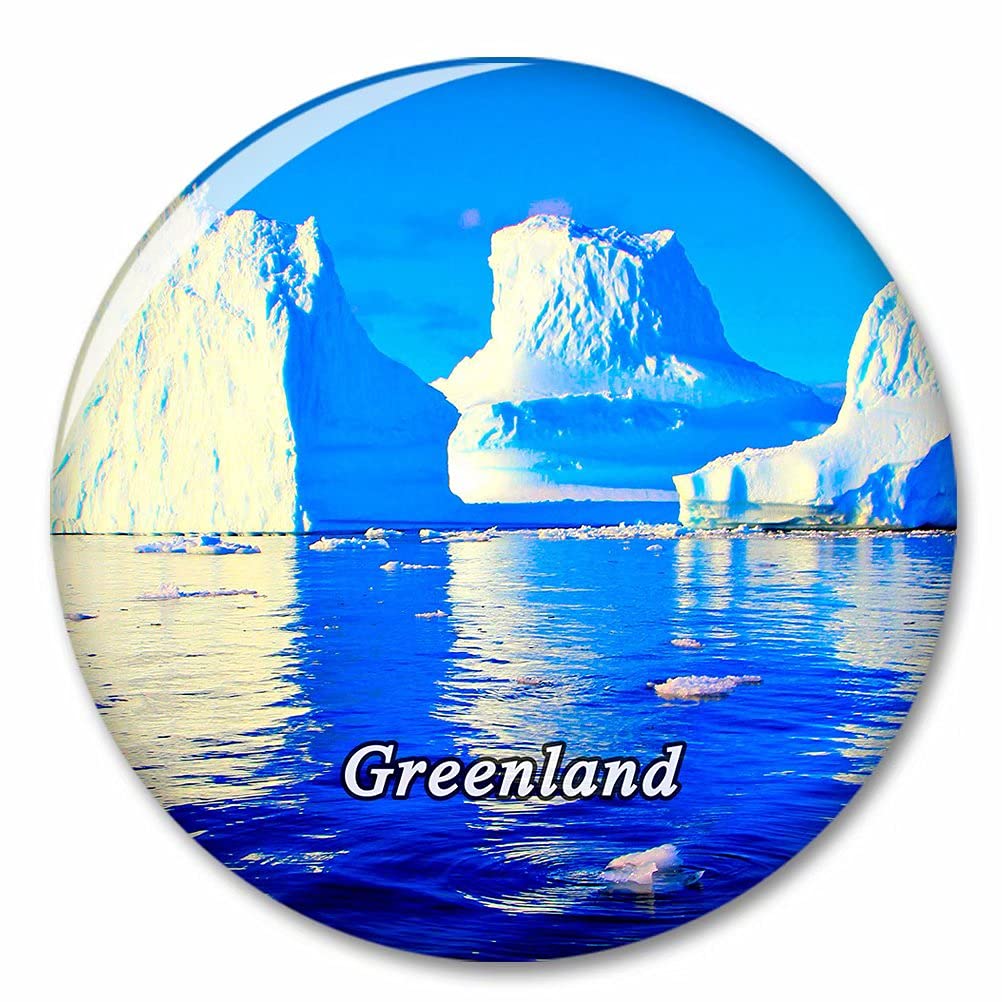 Kxrsm Bxtkpq-Greenland-2681 Greenland Iceberg Fridge Magnet Decorative Magnet Bottle Opener Tourist City Travel Souvenir Collection Gift Strong Refrigerator Sticker
