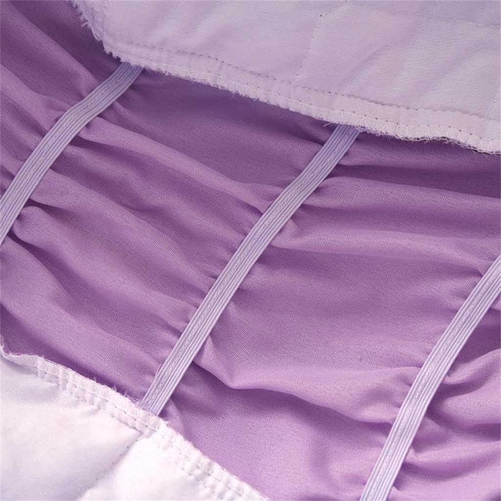 Sided Soft Quilted Headboard Cover All-Inclusive Thickened Cotton Lace Side Bed Back(W170cm x H65cm)