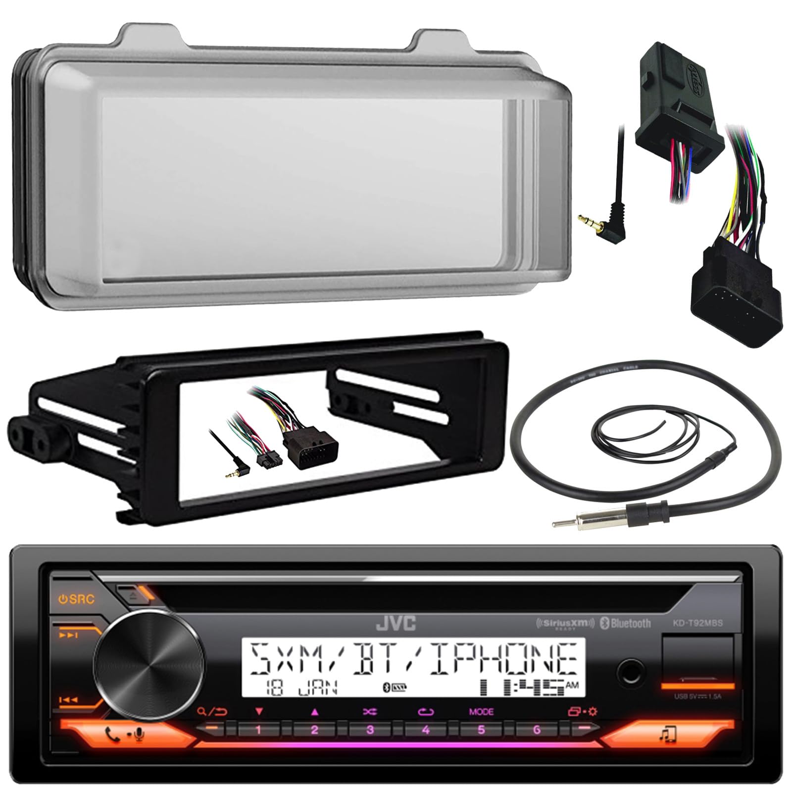 Amazon.com: JVC KD-T92MBS Marine Radio Stereo Receiver Bundle