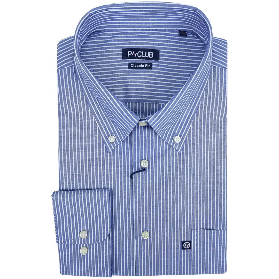 Rionero Camicia da Uomo 100 Cotone Manica Lunga Classica Elegante Taschino XXL XXXL m l