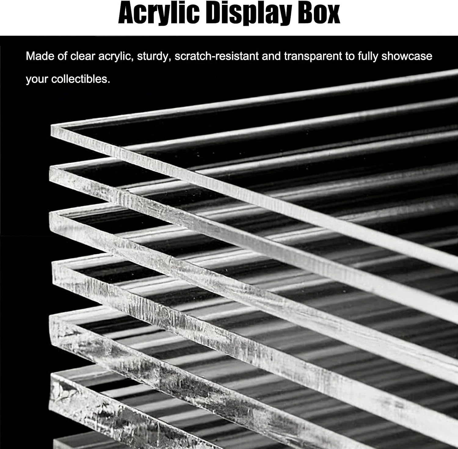 Transparent Acrylic Display Box with Cover - Multi-Functional Cube Organizer for Home Decor, Cards & Collectibles (15x15x20cm / 6x6x8in) - Durable & Stylish Storage Solution image 3