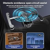 OBEST GPS Drón 4K Kamerával - 36 Perc Repülési Idő, 360° Akadályérzékelés, Követés Funkcióval, Kefenélküli Motor, 5G WiFi FPV Átvitel 5