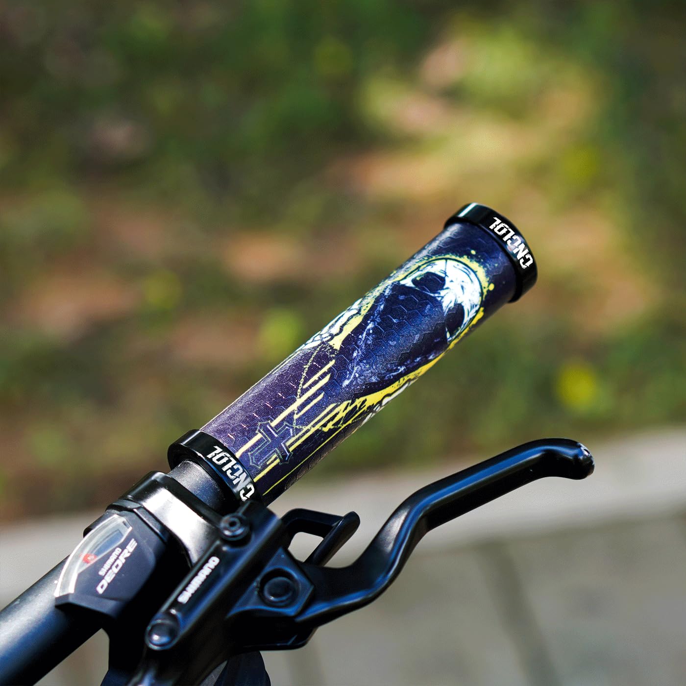 Chooee Manopole in silicone per mountain bike, impugnature per mountain bike, doppia serratura sul manubrio della bicicletta