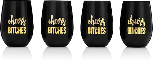 Miniatura 5 de Copas de vino de propuesta de dama de honor y regalos de fiesta nupcial  100% plástico Tritan irrompible  Lámina dorada  Suministros para despedida