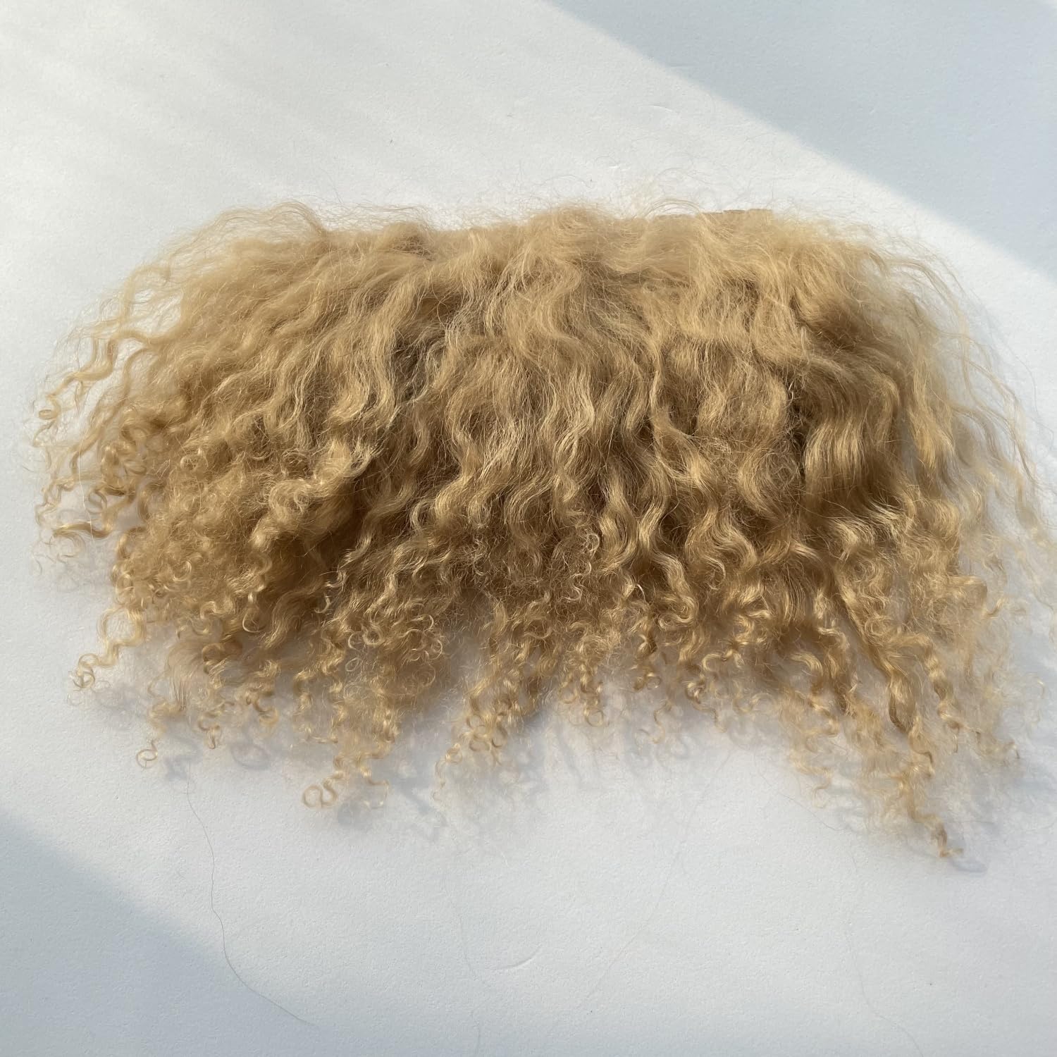 Generic Doll Hair Wefts,Organic Hand Dyed Wool Fiber for Making Doll Hair and Figurine Wigs,Crafting and Art Supplies,DIY Craft Materials (tym08-(18g))