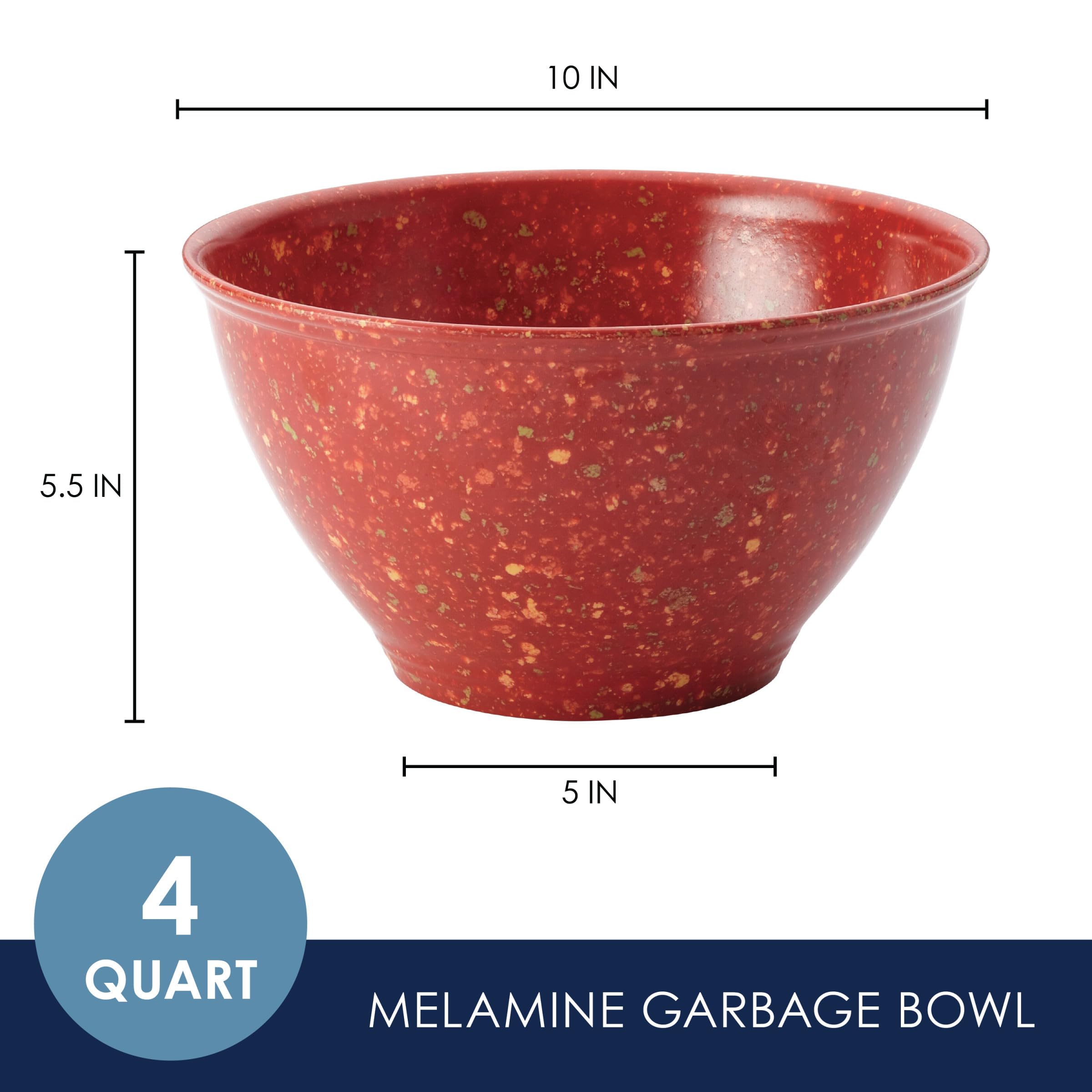 Rachael Ray Accessories Garbage Bowl, Red