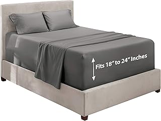 Simple&Opulence 100% Linen Queen Sheet Set