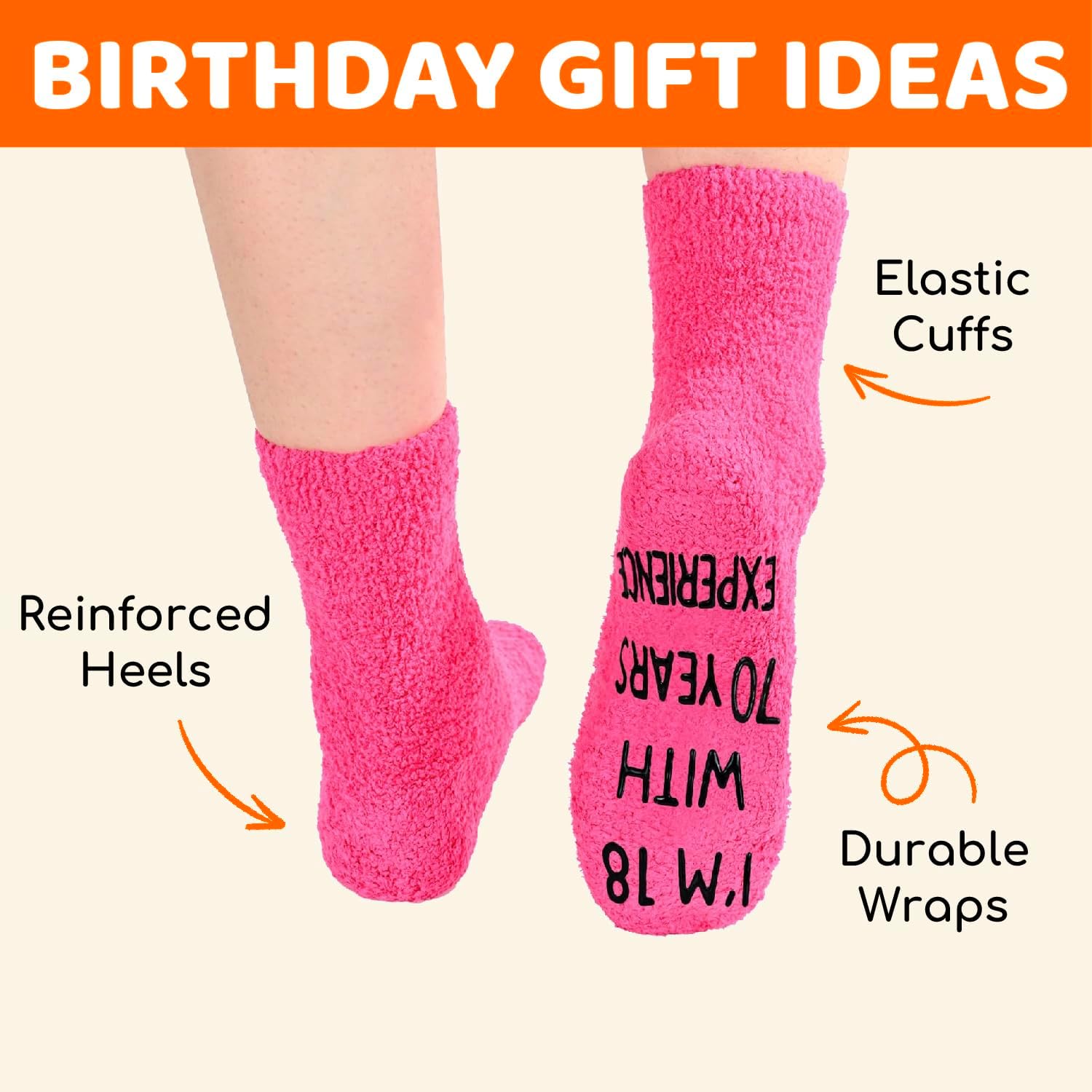 HAPPYPOP Birthday Gifts for Elderly Women - Birthday Socks for 86-89 Year Old Lady - Image 5