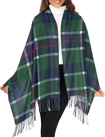Soft Fringed Winter Stole Fringed Edge