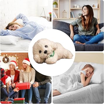 Stuffed Puppy Toy - Soft Cuddle Hound, Pet with Premium SPU, Companion with for Home Decoration, Realistic Mutt Plush, Decorative Golden Retriever for Kids Room Home Decor