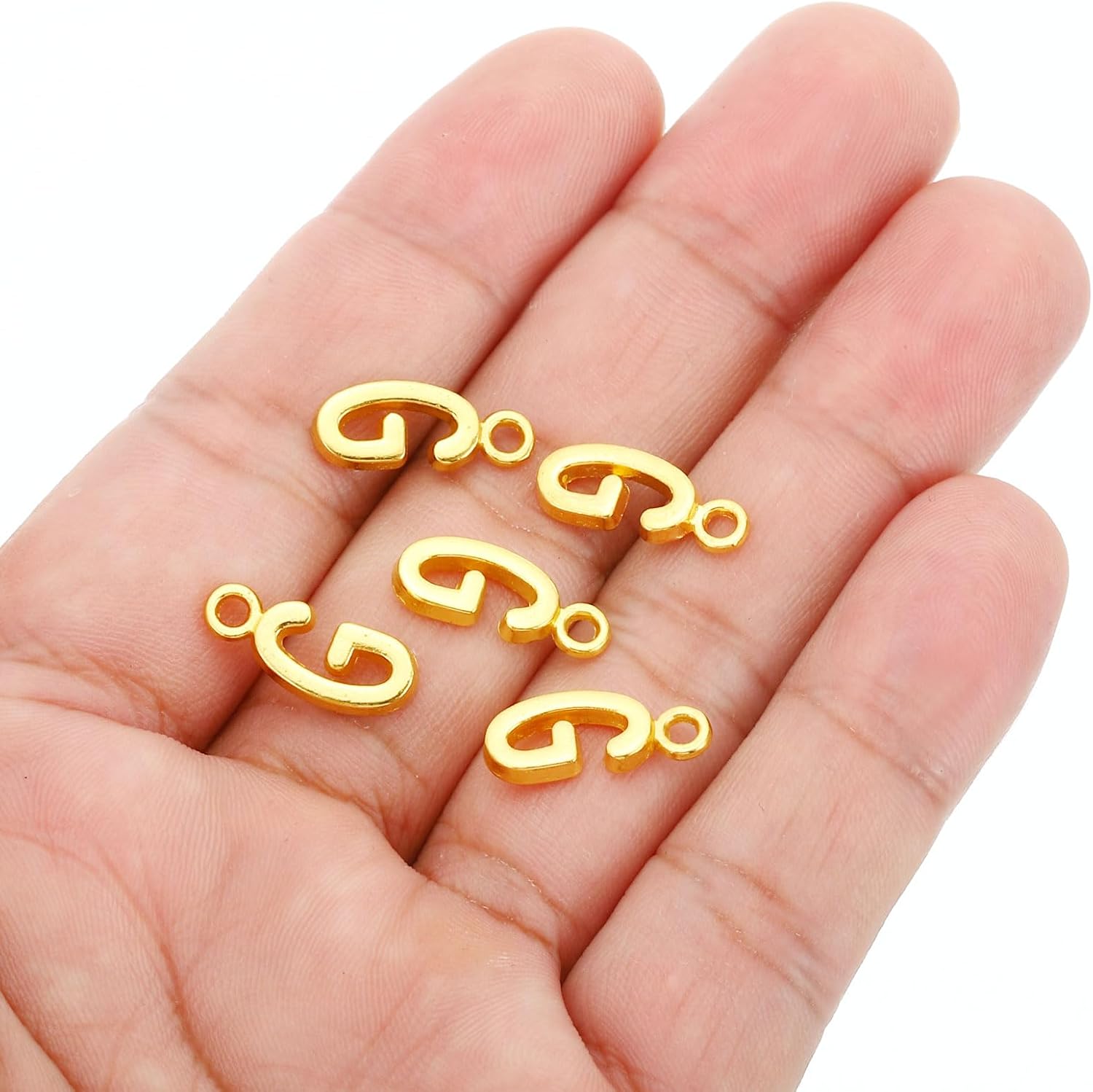 PATIKIL Letter Charm, Alphabet Initial Pendant Charm Bulk Cute DIY for Jewelry Making Necklace Keychains - Image 4