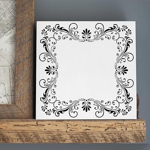 Miniatura 3 de Fleur de Lis - Juego de patrones de detalles de plantillas (plástico de 10 milésimas de pulgada)  Plantillas de decoración para pintar en madera,