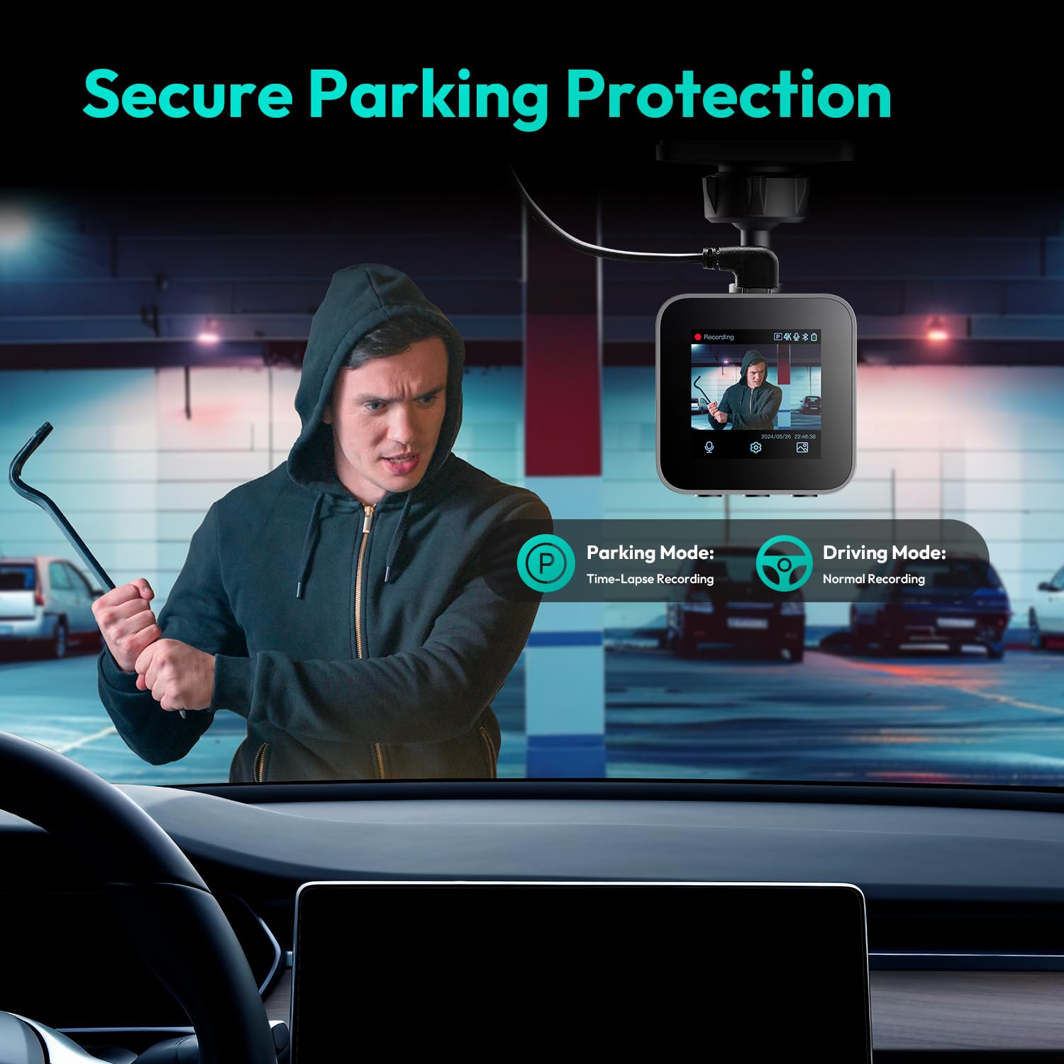 Kit di Cablaggio per Dashcam BOTSLAB, Kit di Cablaggio Type-C