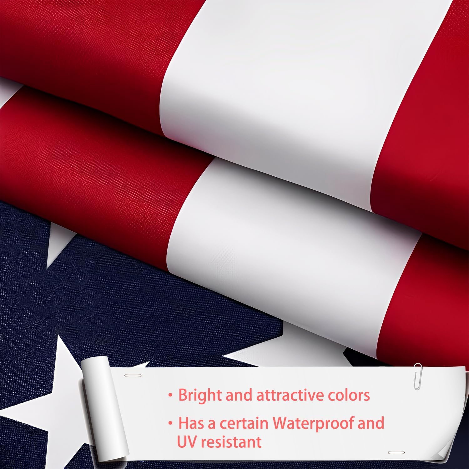 American US Flag 2x3 Outdoor - Double Sided Heavy Duty Vivid Color United States Flag Banners with 2 Brass Grommet - Image 6