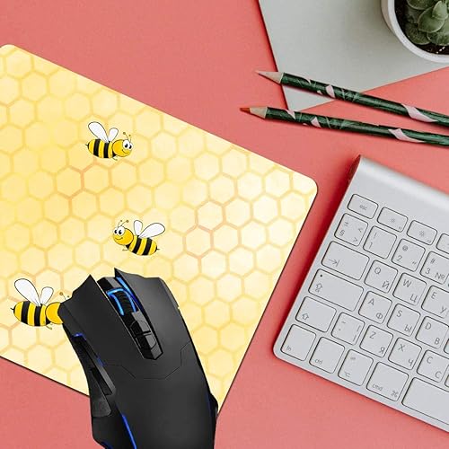 Miniatura 2 de Happy Bumble Bees - Alfombrilla de mouse para computadora, accesorios de escritorio, base de goma antideslizante, alfombrilla de mouse para portátil