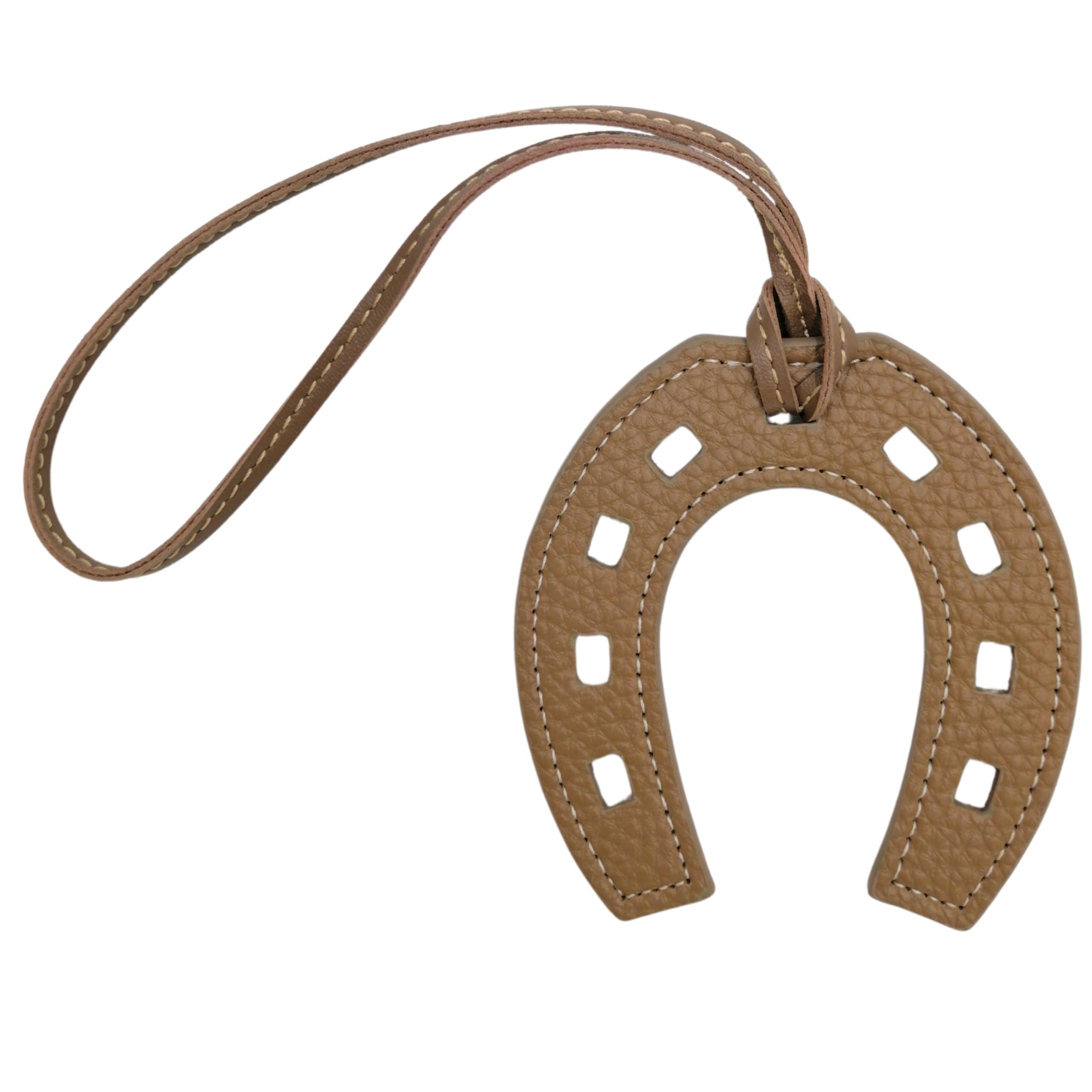 Horseshoes Keychain, Horse Shoe, Good Luck Keyring, Cowboy Keychain, Lucky Gift, Western Charm PU Leather Unique