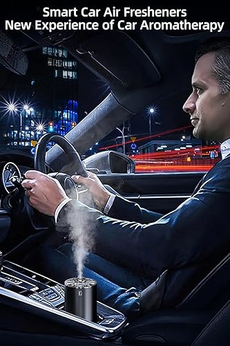 Miniatura 2 de Ambientadores inteligentes para automóvil, luz de respiración de 7 colores, encendido y apagado automático, 2.7 fl oz de fragancia dura 6 meses