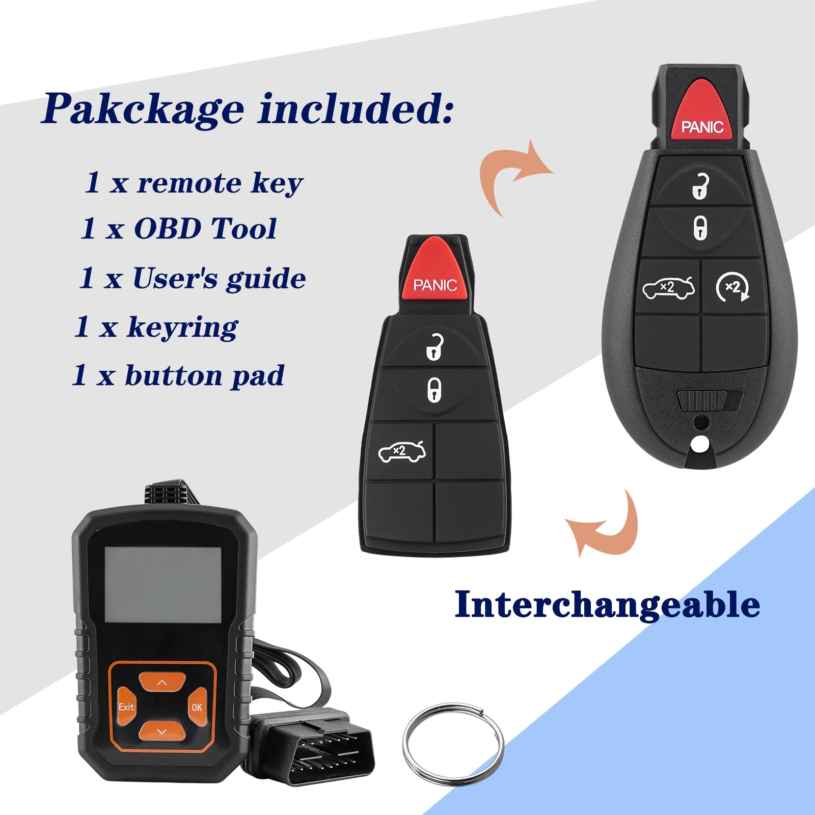 Genuine OEM Dodge Dart Remote Start Key Fob 2013-2016 – Unlocked, Battery & Uncut Key Included!
