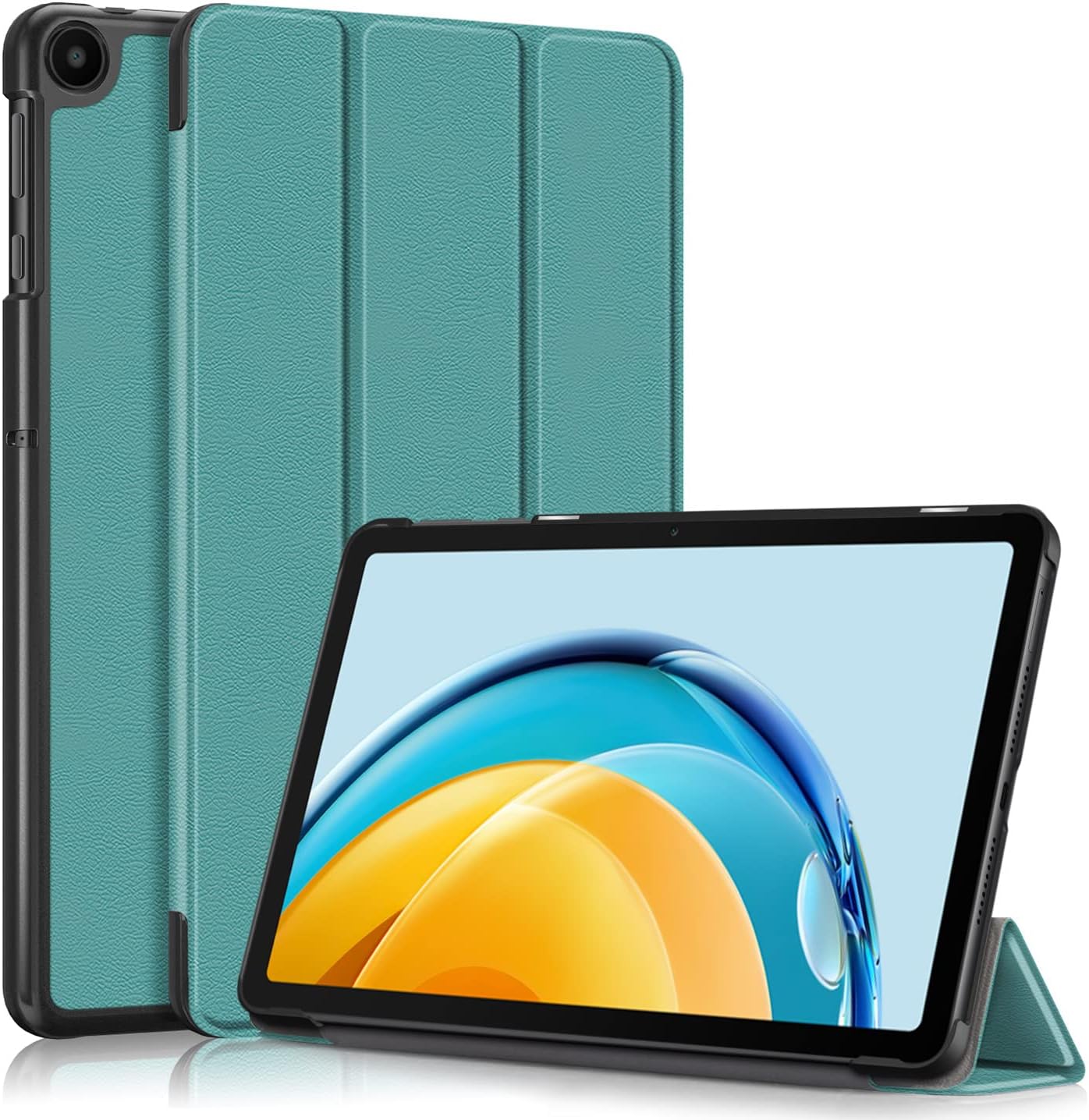 Case Cover for Huawei Matepad SE 10.4 Lightweight Rigid Multiposition Folder (Water Green)