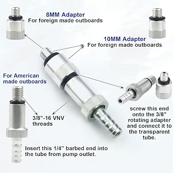 Lower Unit Gear Oil Pump for Standard Quart Bottles
