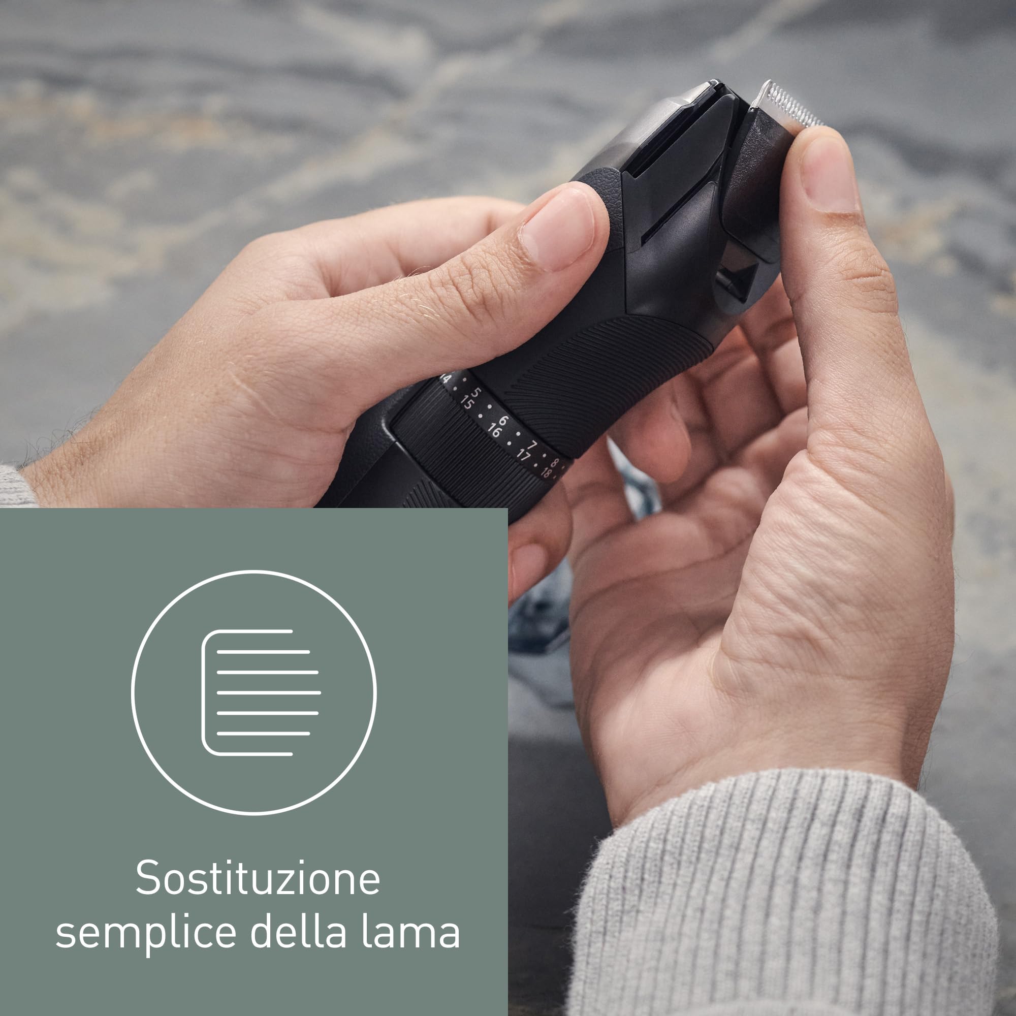 Panasonic WER9605Y - Testina di Ricambio, accessori per ER-GC50, ER-GC70, ER-GB61, ER-GC50, ER-GB80, ER-GB60, ER-GB62, interni lama originali