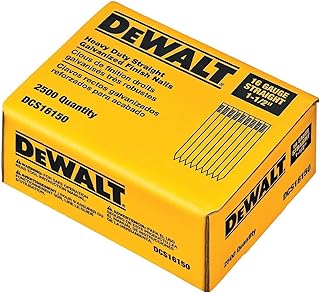 DCS16150 4 Pack 1-1/2in. 16 Gauge Straight Finish Nail (2,500 per Box)