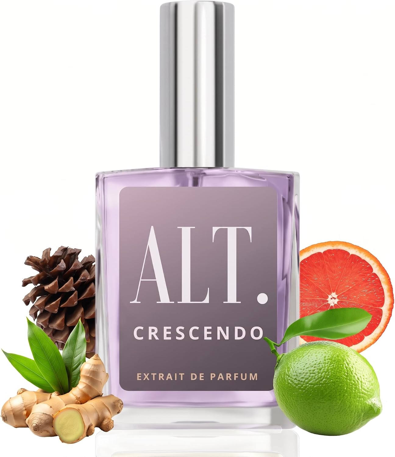 ALT. FRAGRANCES Crescendo, Inspired by Sym.phony, Unisex Perfume, Extrait de Parfum, Long Lasting Perfume for Men & Women, Grapefruit, Bergamot & Orange over Ginger, Ambroxan, Musk & Cedarwood, 60ml
