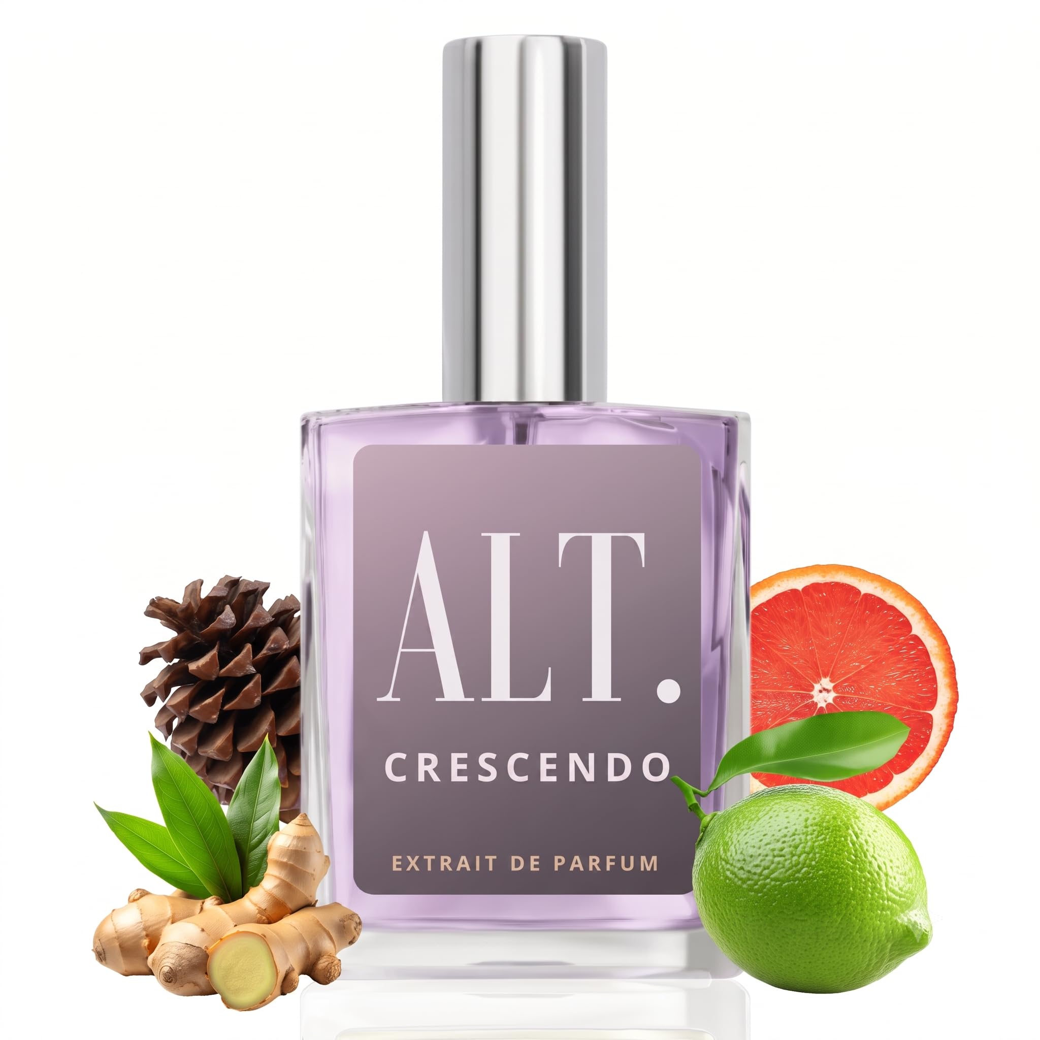 ALT. FRAGRANCES Crescendo, Inspired by Sym.phony, Unisex Perfume, Extrait de Parfum, Long Lasting Perfume for Men & Women, Grapefruit, Bergamot & Orange over Ginger, Ambroxan, Musk & Cedarwood, 60ml