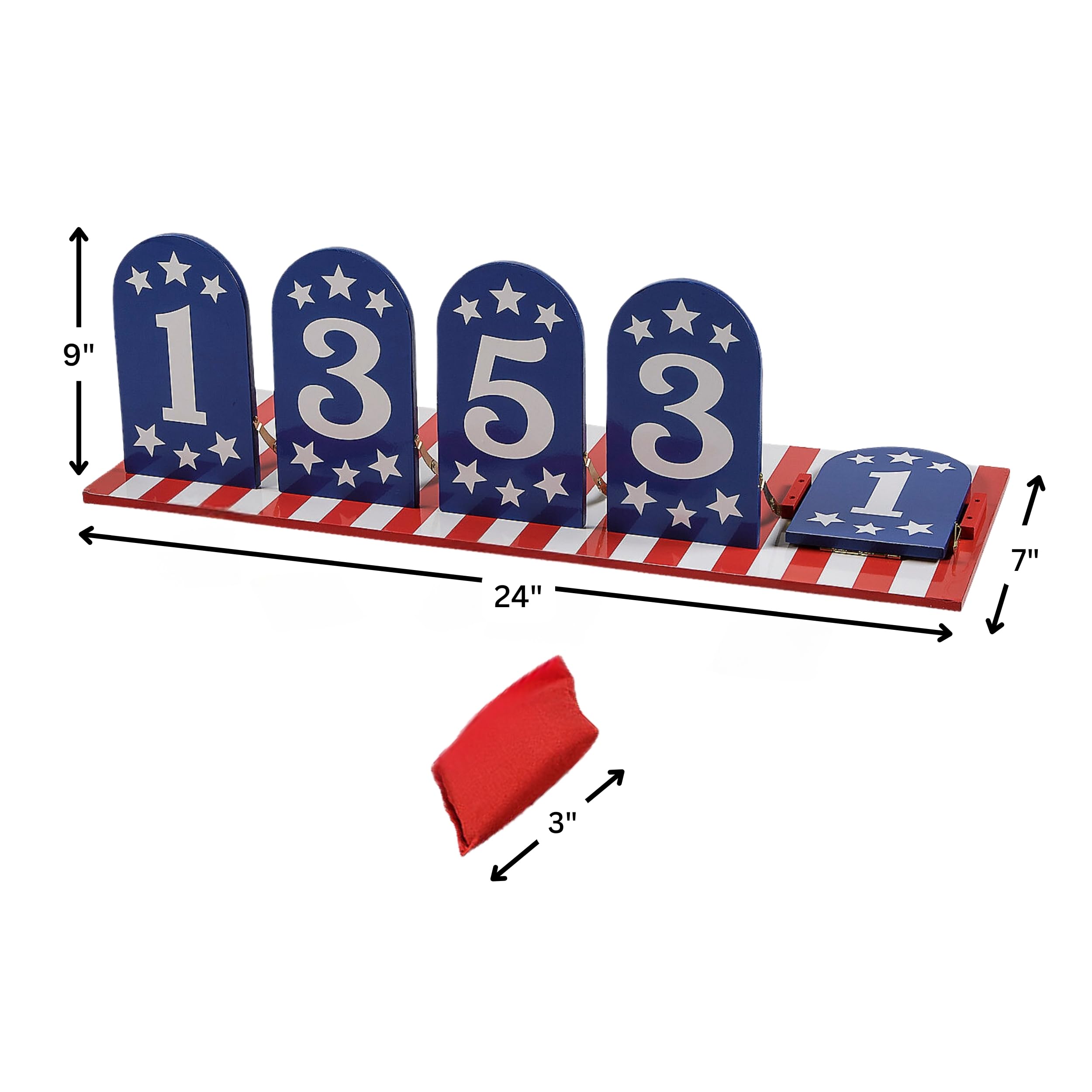 Fun Express Patriotic Bean Bag Toss Game - 6 Pc