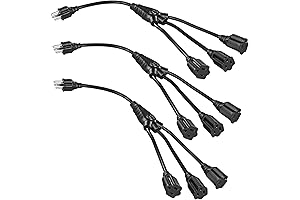 DEWENWILS Extension Cord Splitter 1 to 3