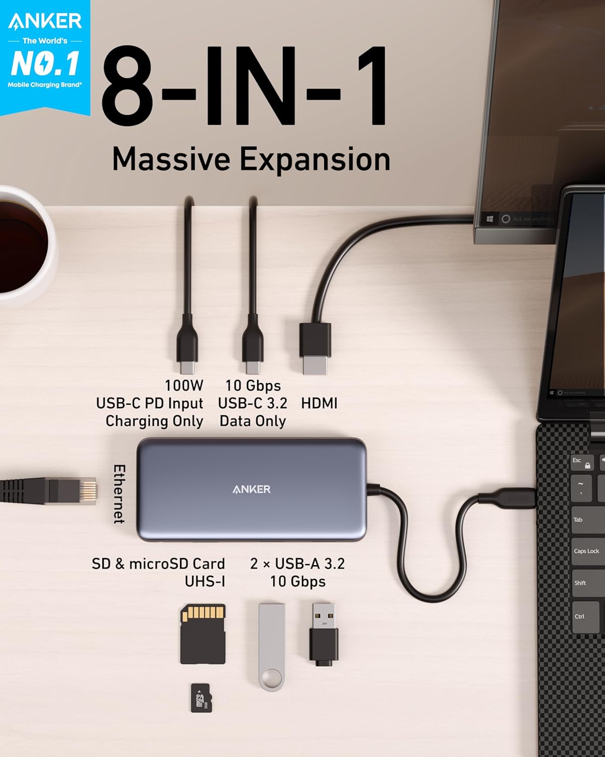 Unlock Your Potential: Anker 555 USB-C Hub Review