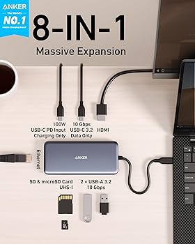 Anker 551 USB-C ハブ 8-in-1 Anker 551 USB-C Hub (8-in-1, Tablet Stand) - Anker US