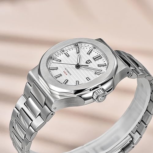 Miniatura 3 de Pagani Design - Reloj automático para hombre, cronógrafo automático, reloj de negocios, pulsera de acero inoxidable para hombre, reloj de zafiro,