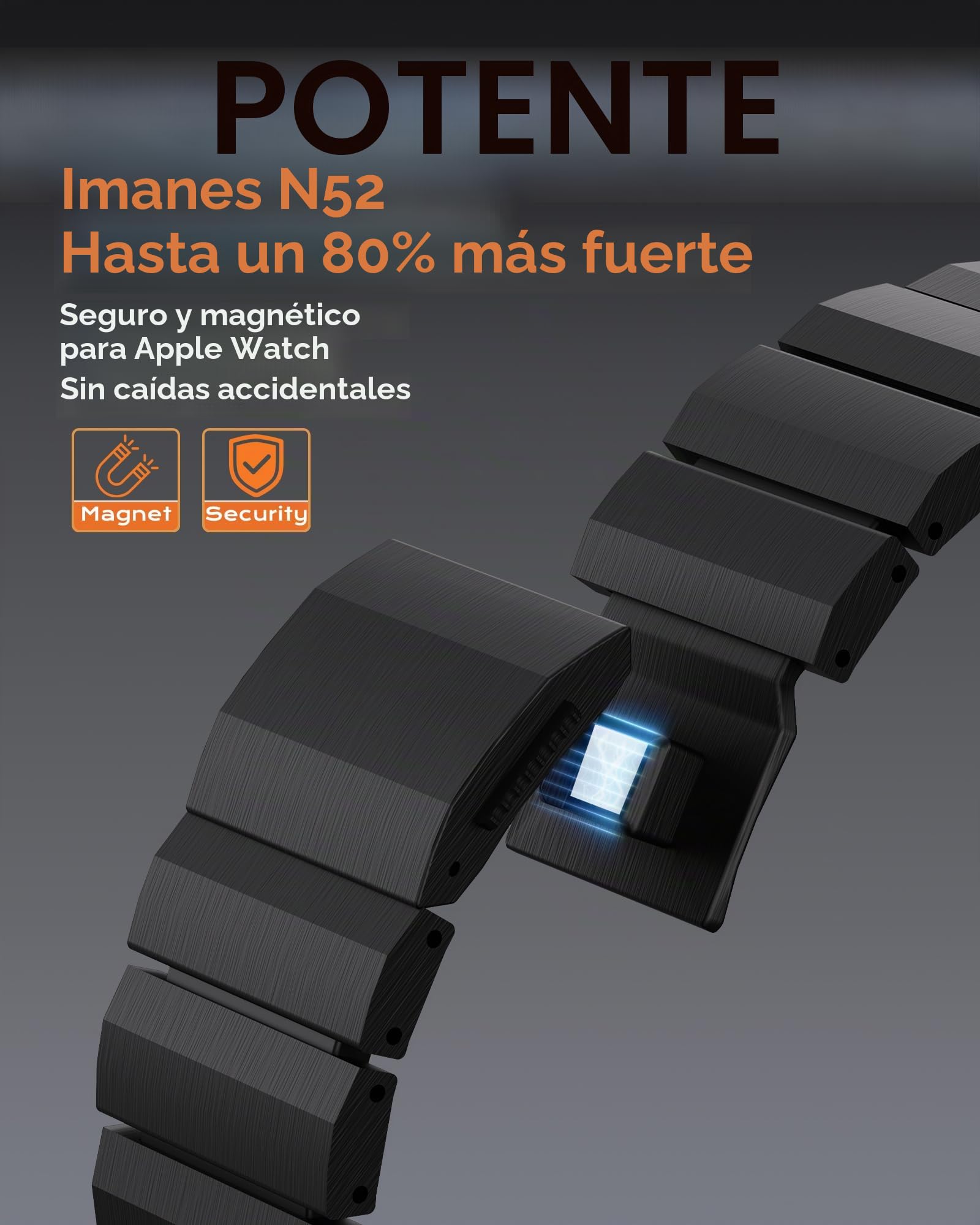 KU XIU Correa de titanio compatible con Apple Watch Ultra 2, 49 mm, 46 mm, 45 mm, 44 mm, 42 mm, correa de repuesto de metal de titanio para iWatch Ultra S10 SE S9 8 7 6 5 4 3 2 1