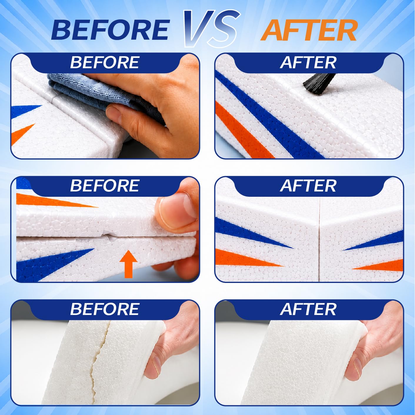 120ml Foam Glue with Brush, Styrofoam Glue
