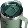 Taza STANLEY Everyday Camp de 24 oz | Tapa con boquilla | Taza para café, té y bebidas | Taza de café de acero inoxidable aislado | Libre de BPA | Hammertone Green Acero inoxidable 7