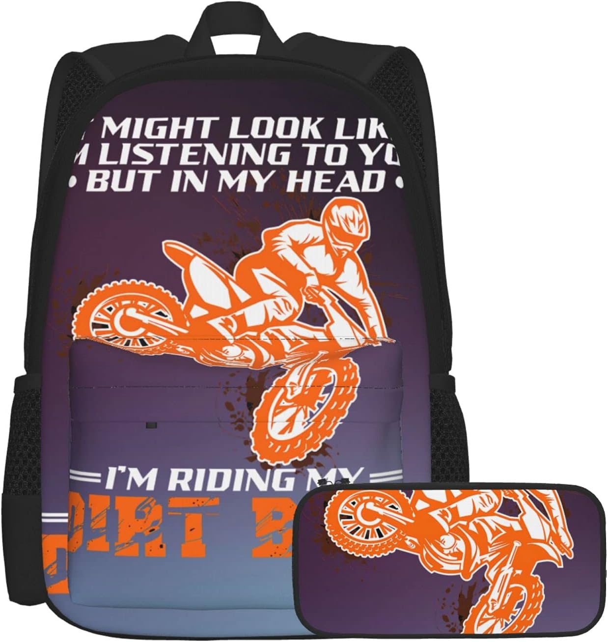 red leather laptop backpack