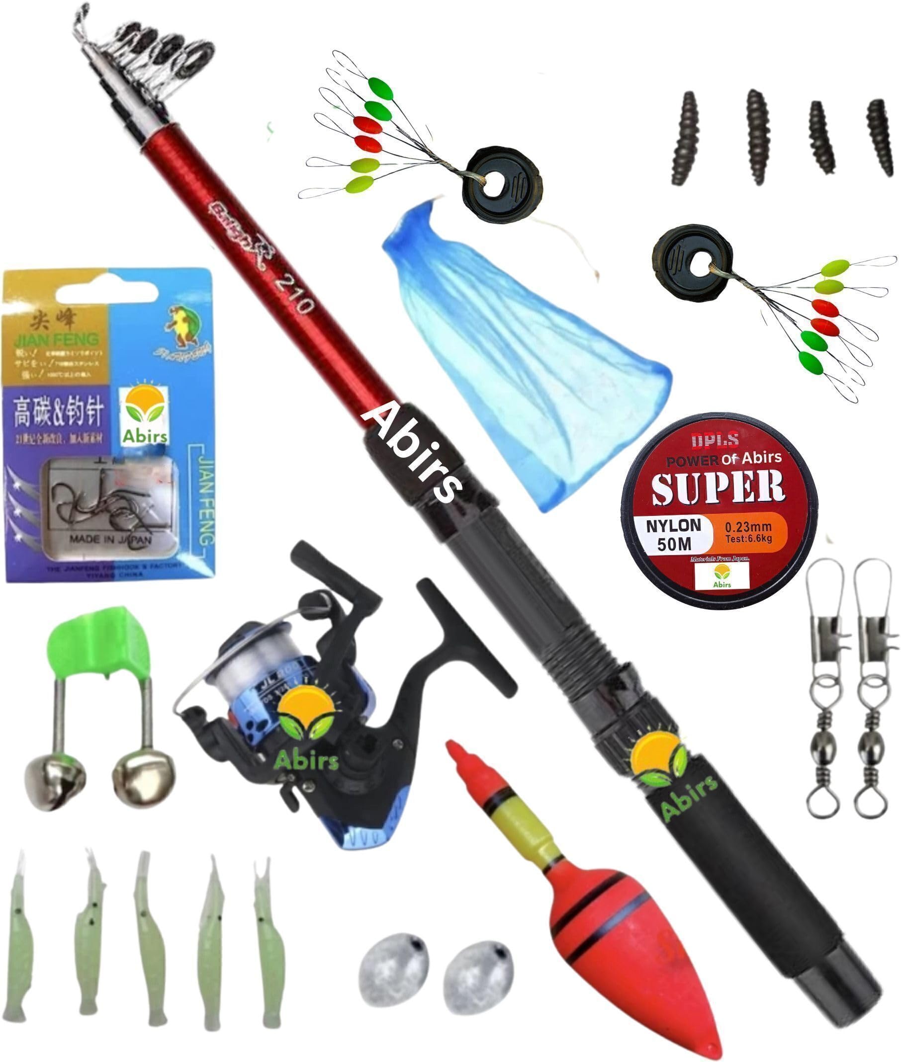 Fiber Fishing Rod Q9 Lightweight Red Fishing Rod 210cm Perfect for Bass and Trout-picture-11