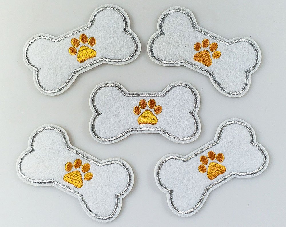 Dog Bone Embroidery EMBROIDERY & ORIGAMI