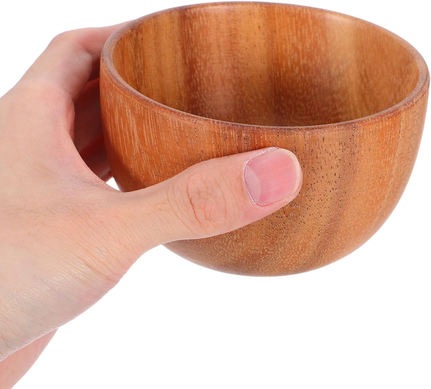Operitacx Wooden Shaving Lather Bowl for Men, Natural Wood Shaving Foam Bowl, Beard Shave Soap Dish for Travel and Bathroom Use