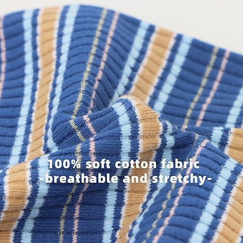 Miniatura 4 de LOPHIPETS camisa de perro con cuello acanalado 100% algodón para perros pequeños taza Chihuahua Yorkie ropa para cachorros camiseta sin Azul,Rosa