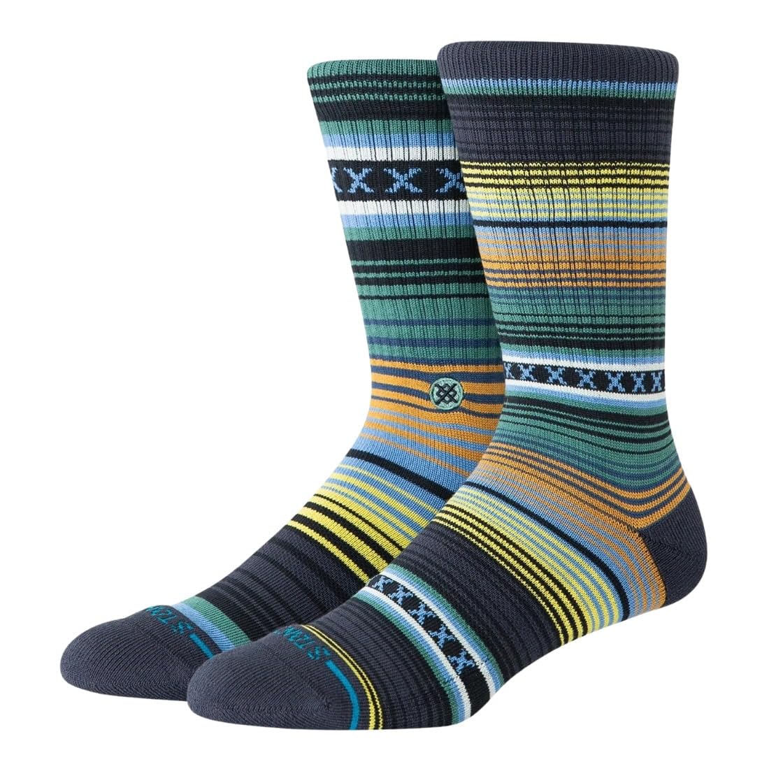 Stance Crew Sock - Curren ST, Deep Teal, Medium