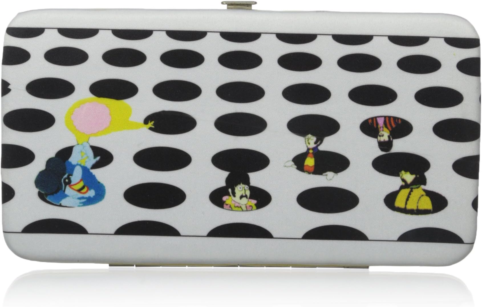 THE BEATLES YELLOW SUBMARINE SEA OF HOLES BI-FOLD HINGE LADIES WALLET