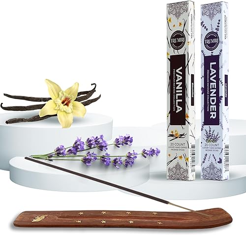 Vista 341 de Trumiri Incense Sticks - Combo Pack of 40 Insence-Sticks - 20 Rose + 20 Lavender - Insenses - Insents - Incents - Inscense - Incence - Incienso