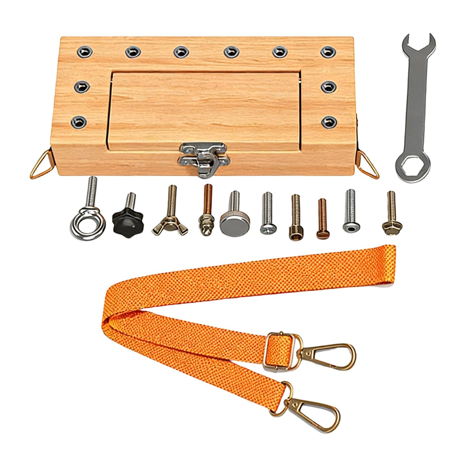 Set di Attrezzi Giocattolo per Bambini, Portatile, Ideale Come Regalo di Compleanno O per L'allenamento, con Tracolla per Il Trasporto.