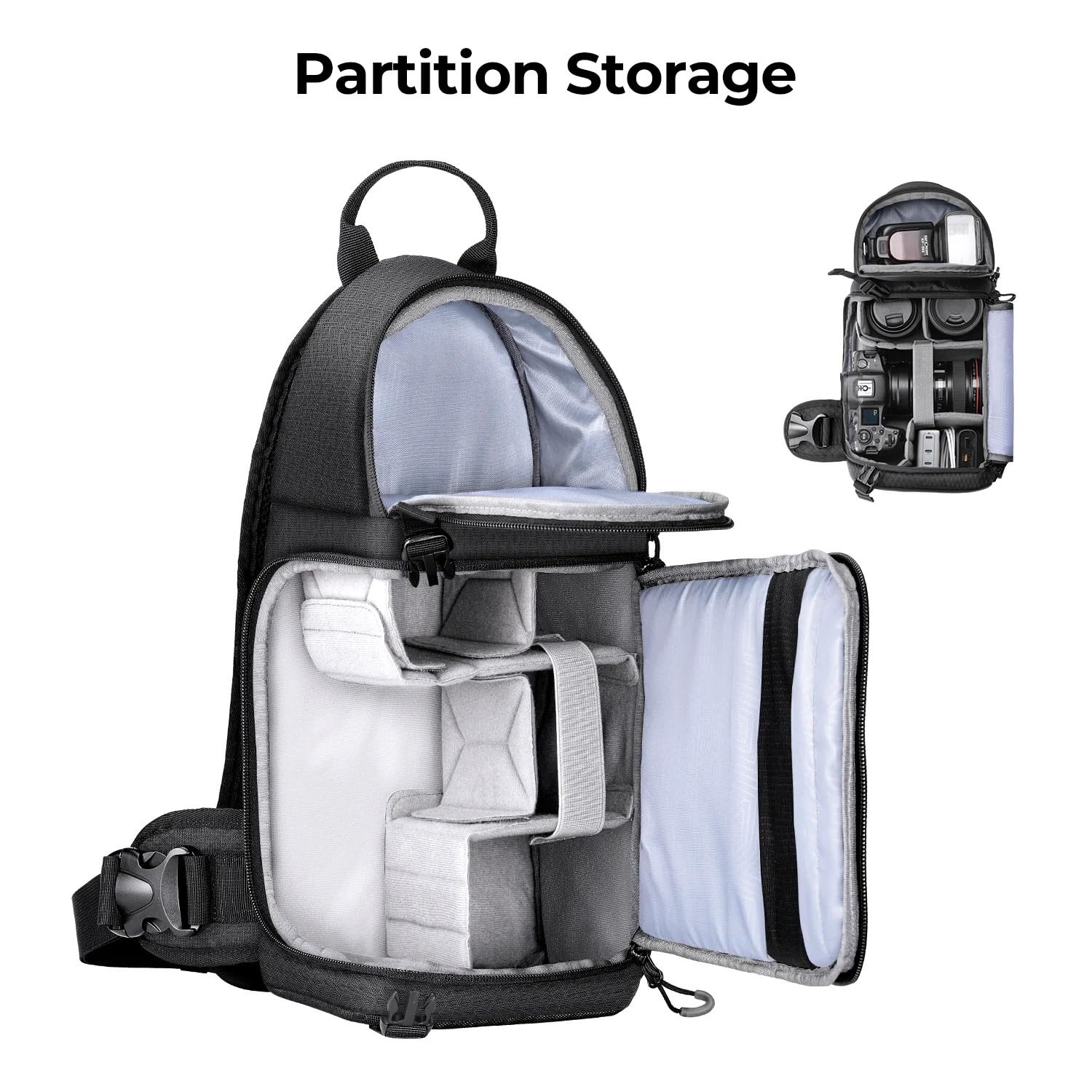 Borsa Reflex Borsa fotografica portatile a tracolla singola Zaino multifunzionale con capacità impermeabile Borse for obiettivi DSLR Fotografia