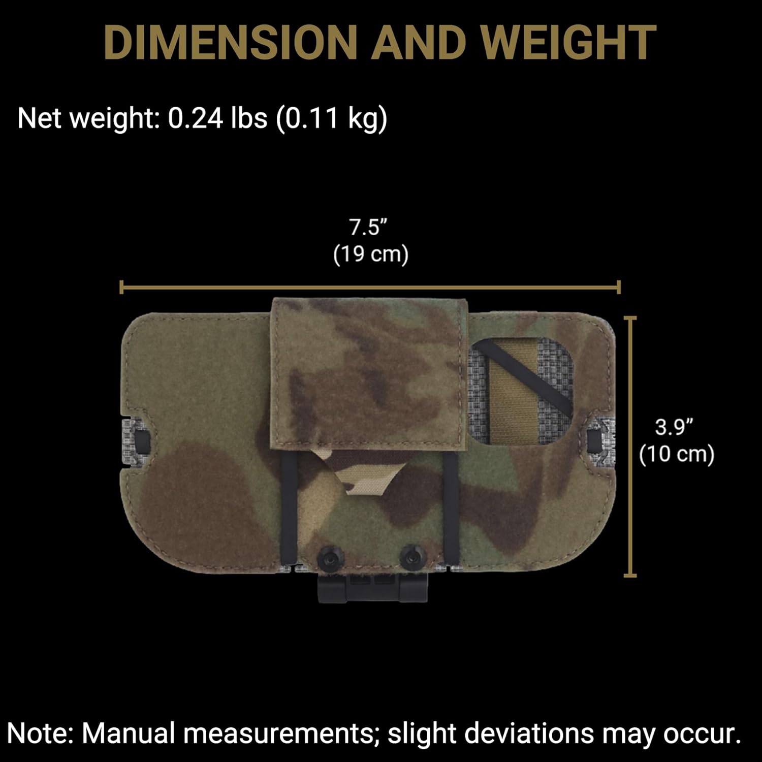 UniPro MB-05 Tactical Vest Navigation Mount for iPhone 15/16/17 Pro Max, MOLLE Compatible, Carbon Fiber & Nylon, MC Color